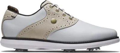 Immagine prodotto di Scarpe da golf da donna Footjoy Traditions, bianche e marroni