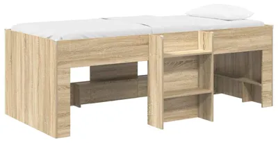 Produktbild von vidaXL Hochbett für Kinder Sonoma-Eiche 98,5 x 200 cm Holzwerkstoff
