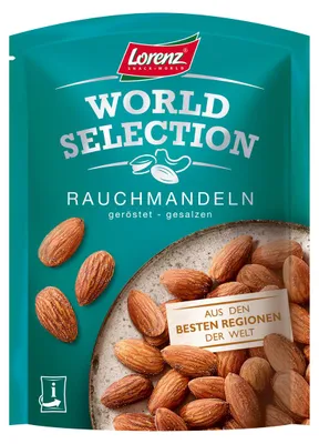 Zdjęcie produktu dla Lorenz Migdały wędzone World Selection prażone i solone 100g