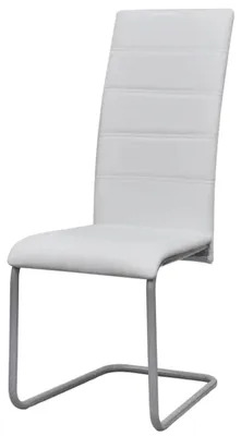 Produktbild von vidaXL Freischwinger 4 Stk. Weiß Kunstleder