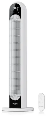 Produktbild von Brandson Turmventilator NTV Sieger 2026 mit Fernbedienung, Oszillation 120°, Timer, Säulenventilator 109 cm, DC-Motor, leise, 12 Stufen, 4 Modi