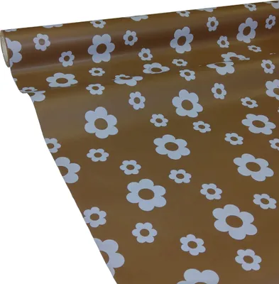 Produktbild von 50m x 1,00m JUNOPAX® Papiertischdecke Blüte braun