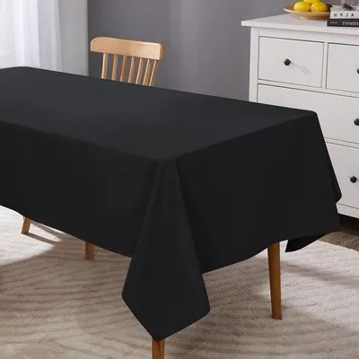 Produktbild von Famanu Tischdecke Rechteckig Schwarz - Wasserabweisend, 140x240cm