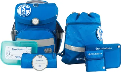 Produktbild von School Mood Schulranzenset 7-tlg. Timeless Air+ Schalke 04
