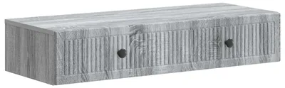 Obrázek produktu pro vidaXL Nástěnný odkládací stolek, šedý Sonoma, 87,5 x 34,5 x 17 cm