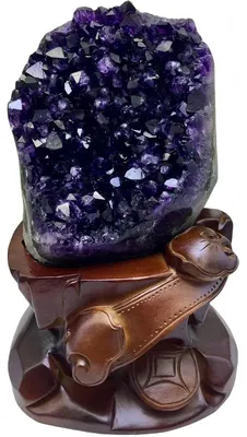 Produktbild von Natürlicher Amethyst-Cluster-Exemplarstein 11lbs für Heimdekoration