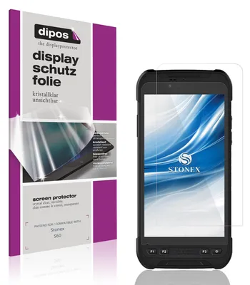 Produktbild von 4x Schutzfolie für Stonex S60 klar Displayschutzfolie Folie Display Schutz dipos