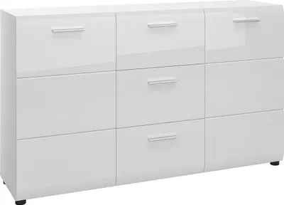 Produktbild von Sideboard 144 cm breit weiß Hochglanz MALABO-129