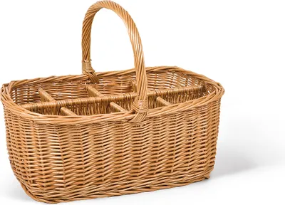 Produktbild von Flaschenkorb, Geschenkkorb, für 8 Flaschen, T50cm x B32cm xH 20,5/32cm, Präsent