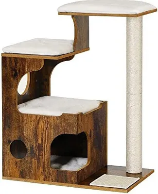 Zdjęcie produktu dla Feandrea UPCT70HW, Wewnętrzna, MDF, Włókno sizalowe, Brązowy, Biały, 3 pół., 420 mm, 660 mm