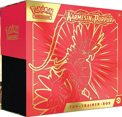 Produktbild von Pokemon Karmesin & Purpur SV1DE Top Trainer Box Koraidon (deutsch) - 9 Booster Packs