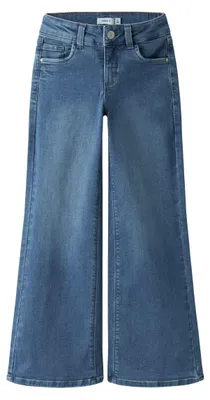 Produktbild von NAME IT Mädchen Nkfpolly X-Wide Jeans 3057-Fr Noos, Medium Blue Denim, 134