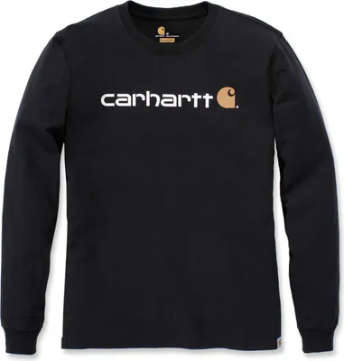 Produktbild von CARHARTT Bekleidung Carhartt Long-Sleeve Logo schwarz Black Größe