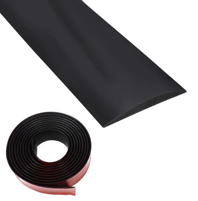 PVC-Übergangsleiste selbstklebend 5 cm × 6 m, Schwarz