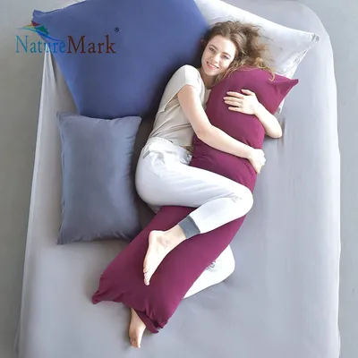 Produktbild von 2er Set Kissenbezüge Kissenhüllen 100% Baumwolle 40x145 cm Lila