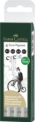 Produktbild von Sada linerov Faber Castell Ecco pigment 4ks