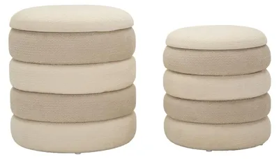 Immagine prodotto di Set 2 Pouf Contenitore Stile Nordico