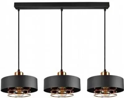 Produktbild von FKL DESIGN Home Deco Deckenlampe Pendellampe Hängelampe Schwarz Weiß Kupfer