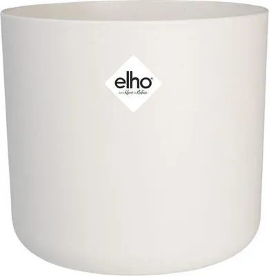 Image de Pot de fleurs rond, ELHO B.FOR Soft, Plastique, Ø24,7 x H 23,3 cm, Blanc