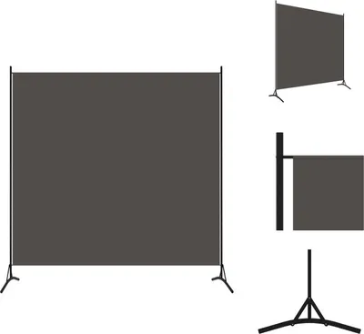 Image de vidaXL Séparation de pièce en 1 partie Anthracite 175x180 cm - Séparation de pièce