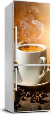 Imagen del producto de Decoración para nevera Tulup - 70x190 cm - Adhesivo para nevera - Taza de café
