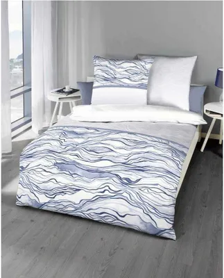 Obrázek produktu pro Saténové povlečení Kaeppel maco Wave 155x220 cm Dove