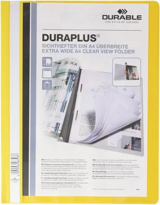 Productafbeelding van Durable DURAPLUS, geel, A4, portretformaat, papier