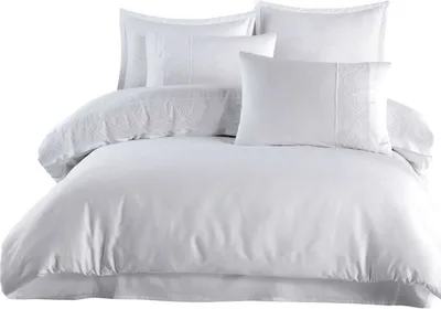 Immagine prodotto di Biancheria da letto, lenzuola in raso con guipure, eleganti, lussuose, Valinor 160x200 bianco