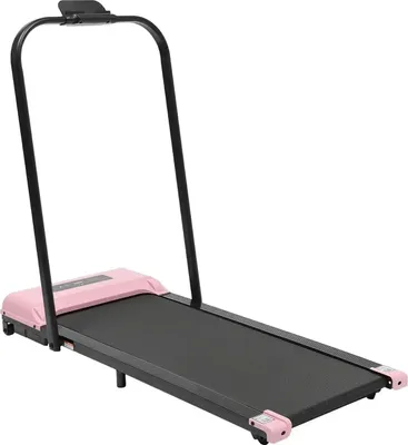 Produktbild von Laufband - 2-in-1 Walking Pad und Gehband - Klappbar - Elektrisch - Mit Fernbedienung - LED-Display - Für Zuhause und Büro - Pink