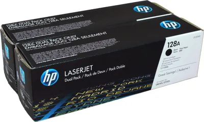 Zdjęcie produktu dla HP 128A zestaw 2 oryginalnych wkładów z czarnym tonerem LaserJet, 4000 stron(y), Czarny, 2 szt.