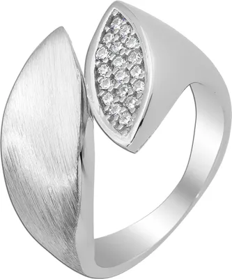 Produktbild von Zirkoniaring  Silber 925 weiße Zirkonia mattiert 18