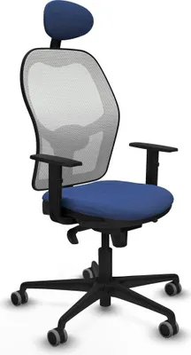 Image de Chaise de bureau avec appui-tête Jorquera Piqueras y Crespo 1D036G1 bleu marine
