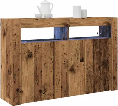 Image de vidaXL Buffet vieux bois 116 x 30 x 75 cm Bois composite