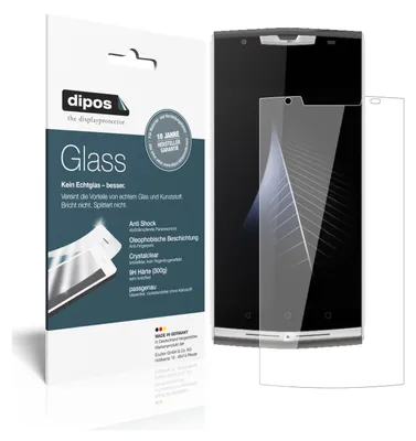 Produktbild von 2x Schutzfolie für Oukitel K10000 Pro - Anti-Shock 9H Folie dipos Glass