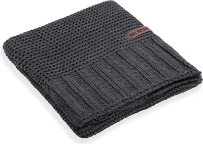 Produktbild von Knit Factory Vinz Plaid - Anthrazit - 160x130 cm