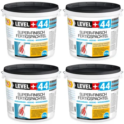 Zdjęcie produktu dla Gładź Polimerowa Śnieżnobiała Gotowa 80kg Łazienka Kuchnia Salon LEVEL Plus 44