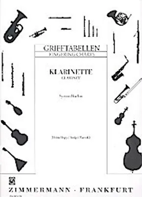 Produktbild von Grifftabelle für Klarinette (BoehmSystem)