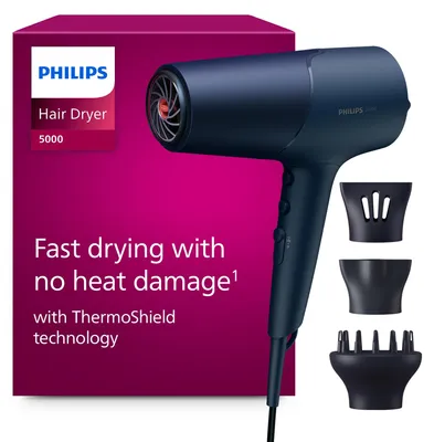 Produktbild von Philips 5000 series BHD510/20 Haartrockner, Gleichstrom, Blau, Hängeschlaufe, 1,8 m, 2300 W, 220-240 V