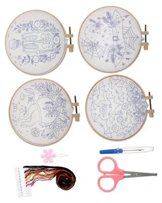 Produktbild von Stickset Für Kleidung Halloween Punch Needle Set Stickset Für Anfänger Und Erwachsene Bastelset Für Erwachsene Basteln