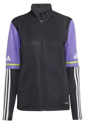Produktbild von adidas Damen SQUADRA25 Training Jacket, Black/Purple Rush, L