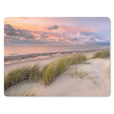 Produktbild von MuchoWow® Mauspad Mousepad Strand - Meer - Dünen - Niederlande - Rosa 40x30 cm - Mousepads - Maus Mat - Pad - Mausunterlage - Anti Rutsch