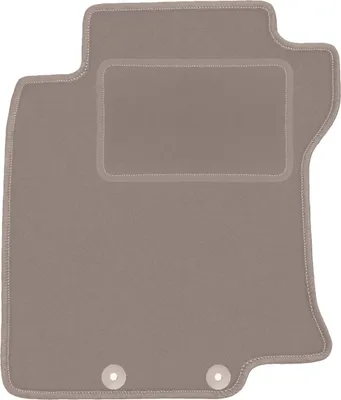 Produktbild von Fahrerfußmatte Velours beige passend für Nissan X-Trail III T32 (2013-2017, SUV) – mit Befestigungen – passgenau