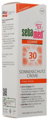 Produktbild von SEBAMED Sonnenschutz Creme LSF 30 75ml PZN 14347500