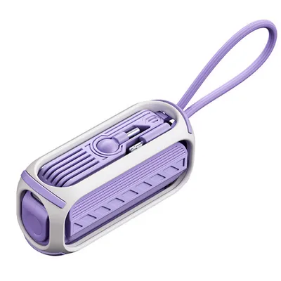 Produktbild von Powerbanka 5000mAh s výstupem Type-C (20W), kabel Lightning (5V/2A), kompaktní a lehká, s poutkem na nošení - pro iPhone a Android