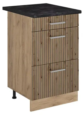 Obrázok produktu pre Kuchynská spodná skrinka Vicco R-Line Remeselný dub/Dub Goldkraft 50 cm antrasiitti työtaso, Model 69906