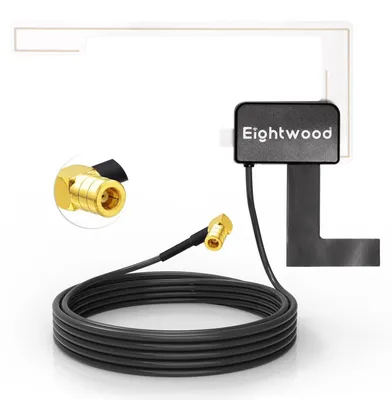 Produktbild von Eightwood DAB Antenne DAB+ Autoantenne Aktive Scheibenantenne SMB Autoradio – DAB Antenne Auto