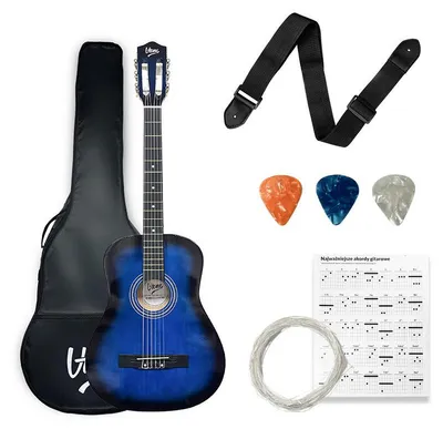 Productafbeelding van V-TONE CG ONE BB, klassieke gitaar, 4/4, blauwburst
