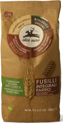 MAKARON (Z PŁASKURKI RAZOWY) ŚWIDERKI BIO 500 g - ALCE NERO