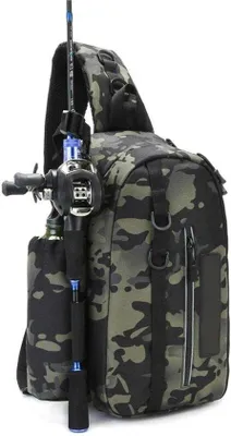 Produktbild von Angler-Rugzak mit Hakenhalter und Reflektorstreifen