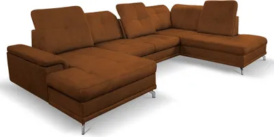 Produktbild von FurMeb24 - Ecksofa FOX U  - LINKE SEITE , Sofa mit  Bettk€sten und Schlaffunktion - VENA 02